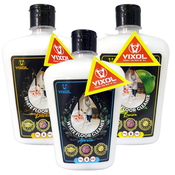 White Floor Cleaner-Combo Pack of Detolic, Aroma & Lemon