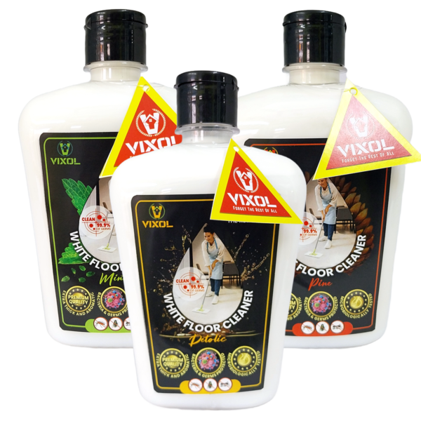 White Floor Cleaner-Combo Pack of Mint, Pine & Detolic